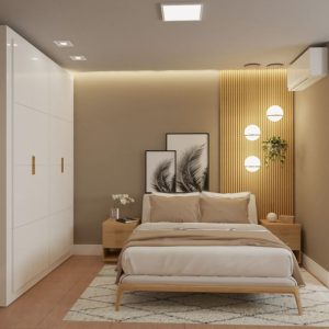 kamar tidur nuansa kayu