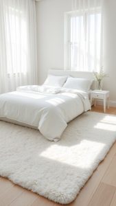 Kamar tidur serba putih