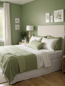 Kamar warna hijau sage