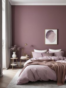 cat dinding warna plum