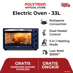 .Polytron Oven Listrik 33 Liter