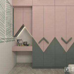 Lemari Dua Warna