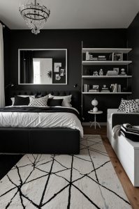 kamar warna hitam