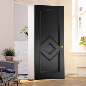 Pintu Kayu Warna Hitam