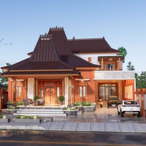 Desain Rumah Joglo 2 Lantai