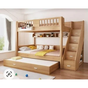 Desain Tempat Tidur Tingkat 3in1