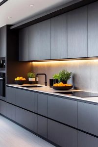 Lemari Dapur Tanpa Handle