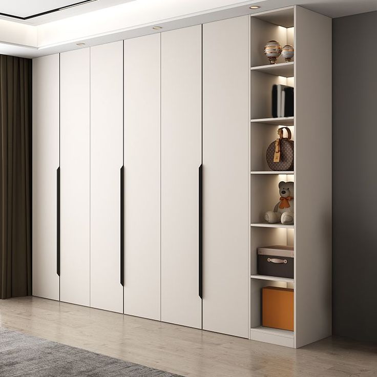 Wardrobe dengan Area Display Terbuka