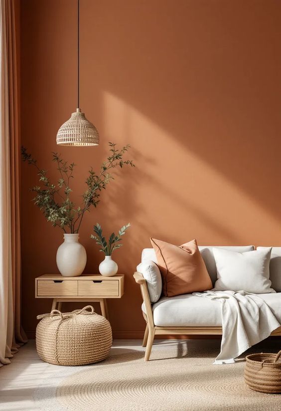 Terracotta & Putih Tulang