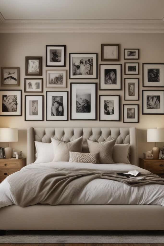 Kamar dengan Sentuhan Galeri Personal