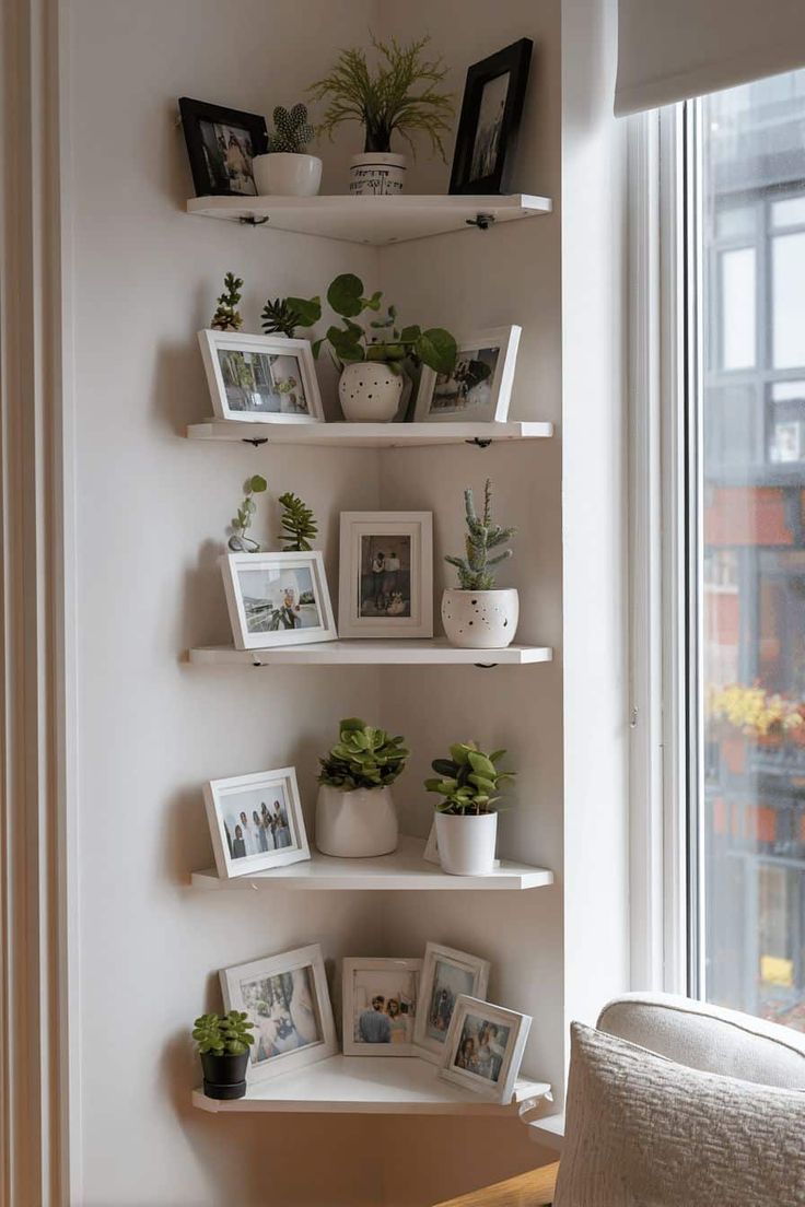 Rak Dinding Sudut yang Fungsional