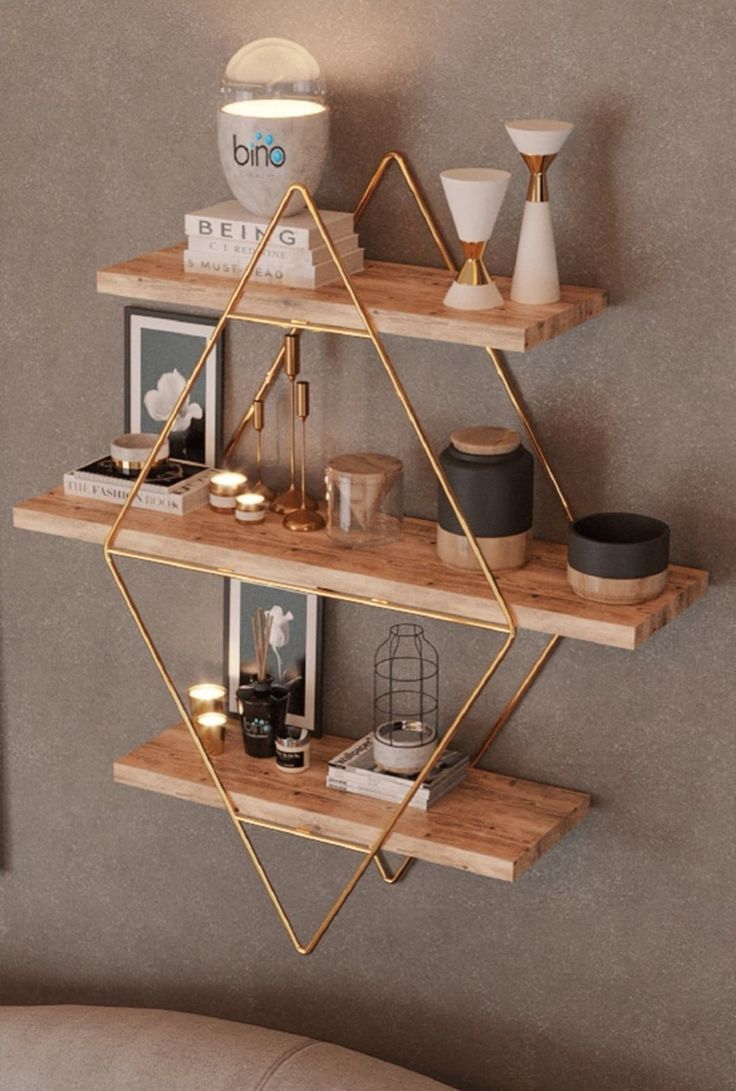 Rak Dinding Model Ambalan Bertingkat