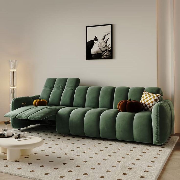 Sofa Beludru Minimalis yang Elegan