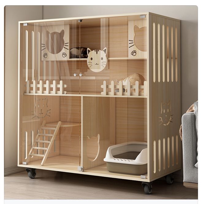 Rumah Kucing Transparan untuk Tampilan Modern