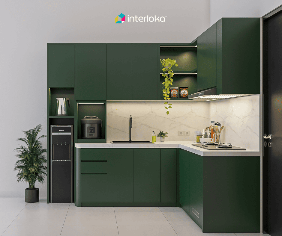 Kitchen Set Letter L untuk Memanfaatkan Sudut Ruangan