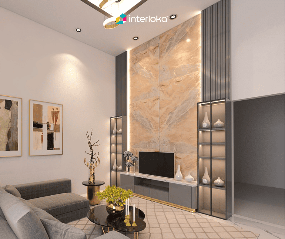 Backdrop dengan Pencahayaan LED Tersembunyi