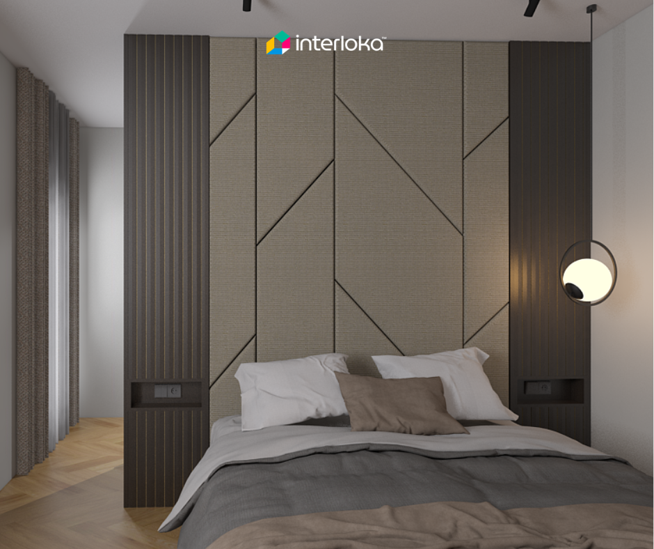 Backdrop Headboard Menyatu Dinding pada Kamar Tidur