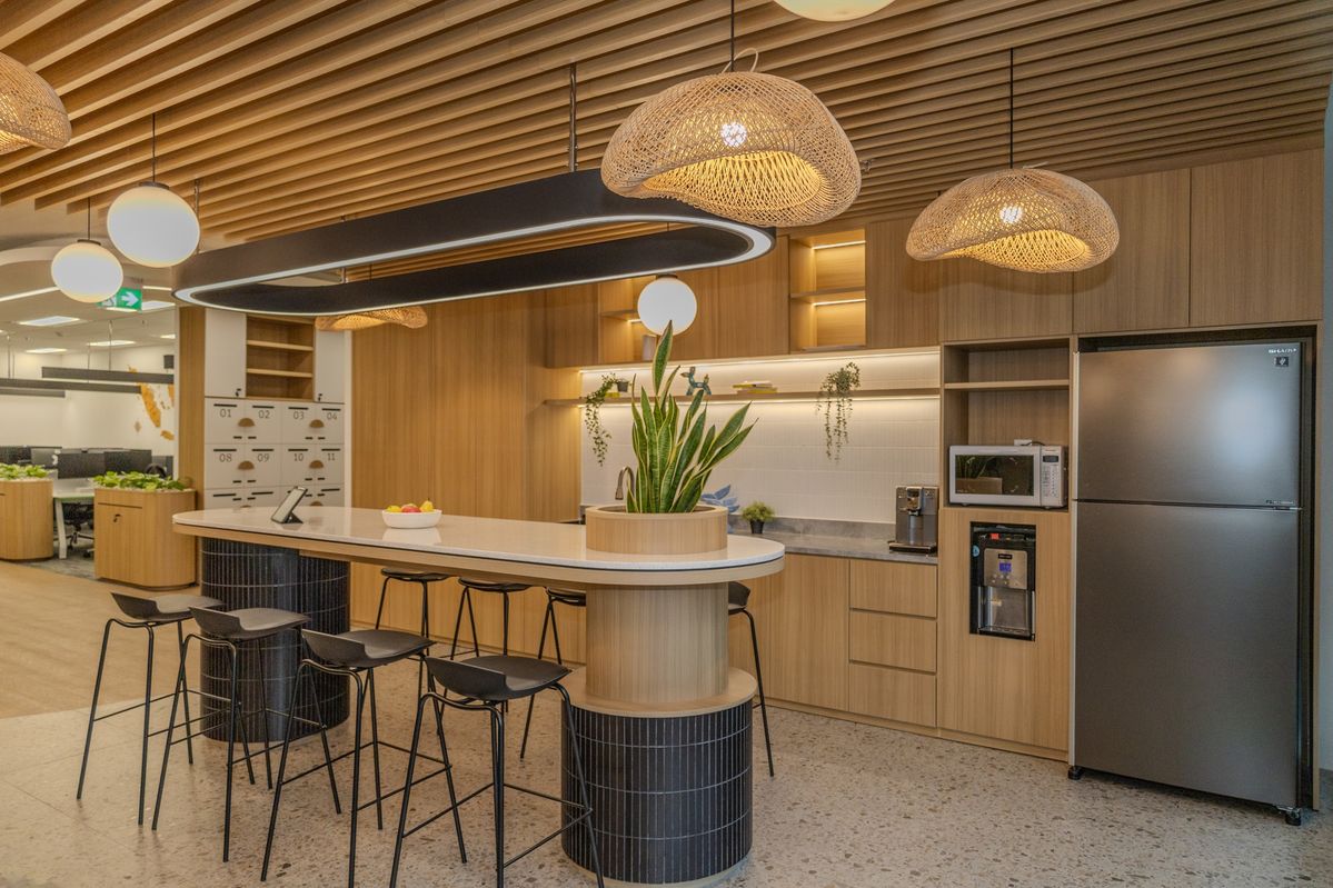 Pantry Kantor dengan Konsep Mini Cafe