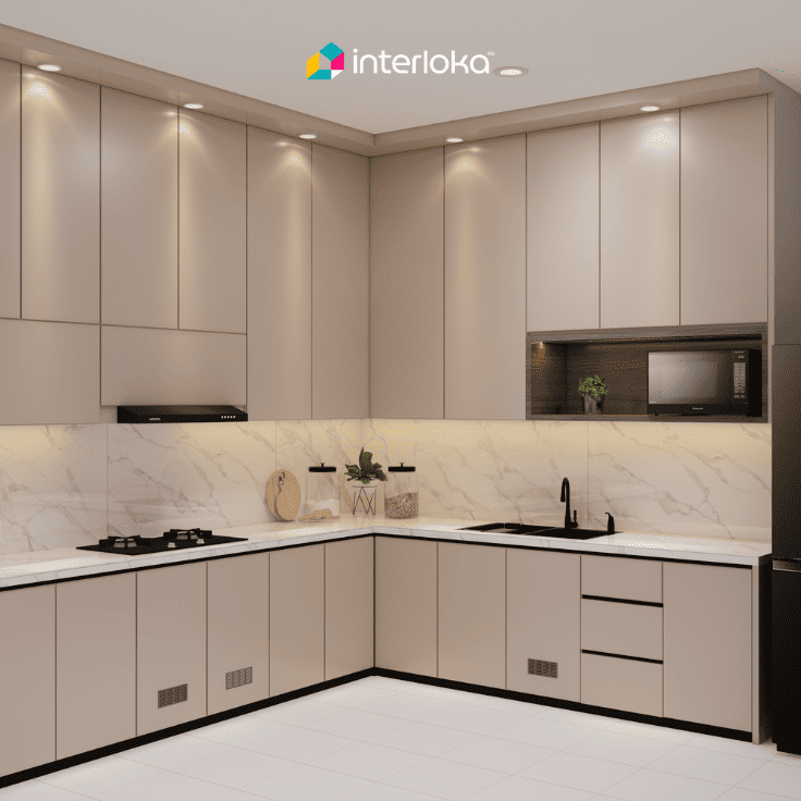 Layout Dapur Bentuk L yang Fleksibel dan Efisien