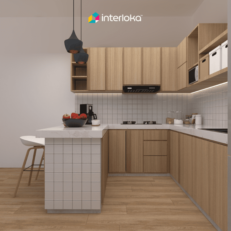 Layout Dapur Bentuk U untuk Aktivitas Memasak yang Lebih Maksimal