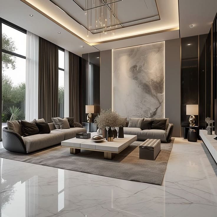 Ruang Keluarga Modern Luxury 