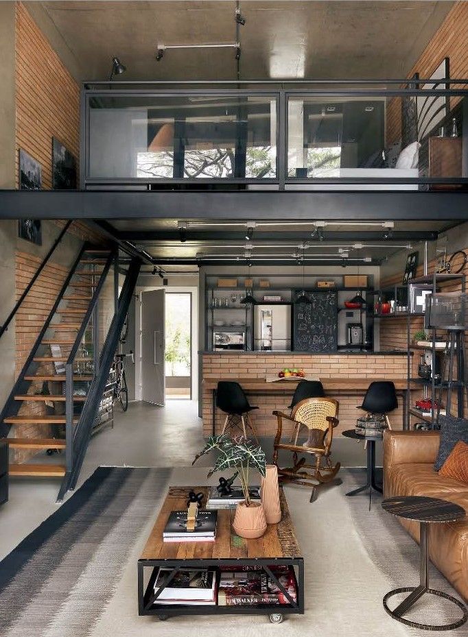 Mezzanine dengan Konsep Industrial
