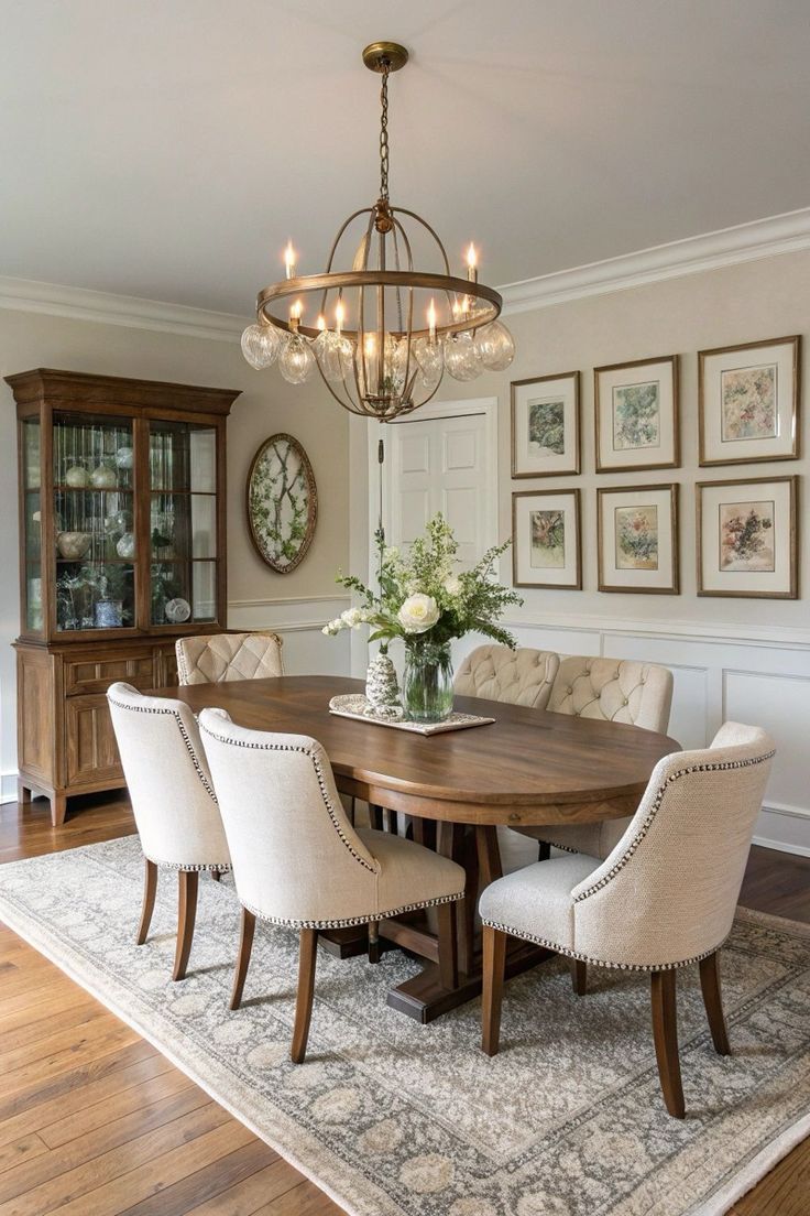 Ruang Makan dengan Atmosfer Elegan