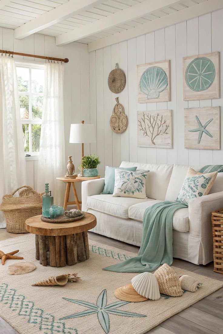 Coastal dengan Dekorasi Laut yang Artistik