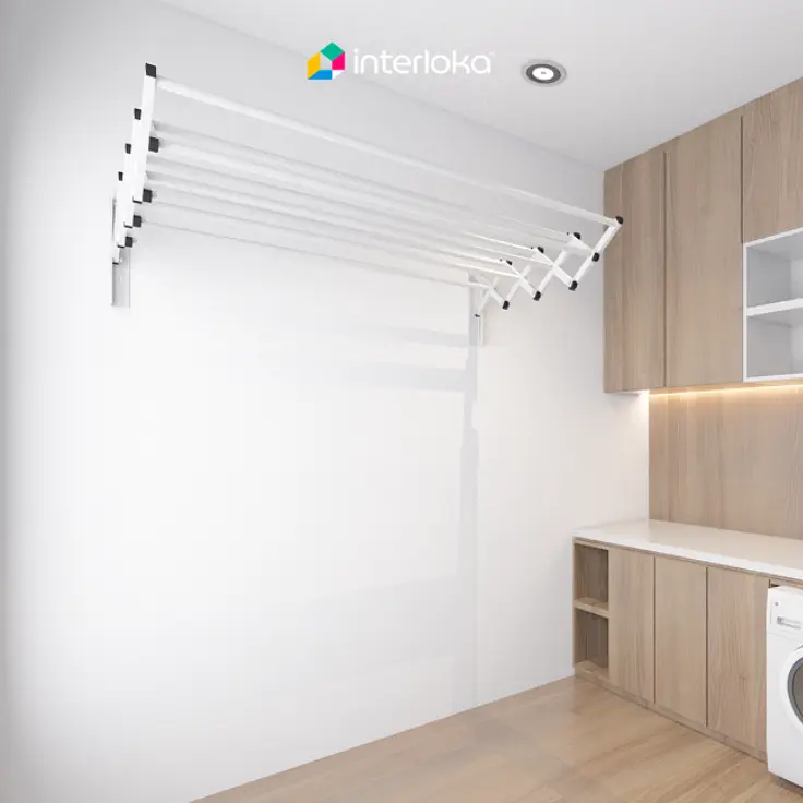 Jemuran Lipat di Dinding yang Praktis dan Hemat Ruang