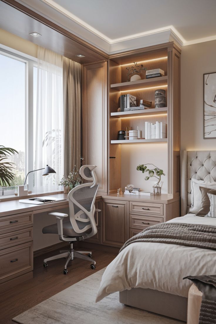 Meja Kerja Dekat Jendela