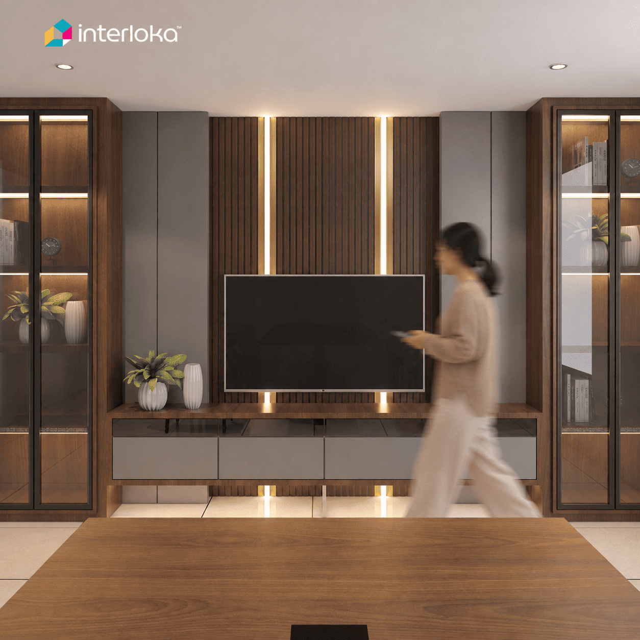 Backdrop TV Floating Cabinet