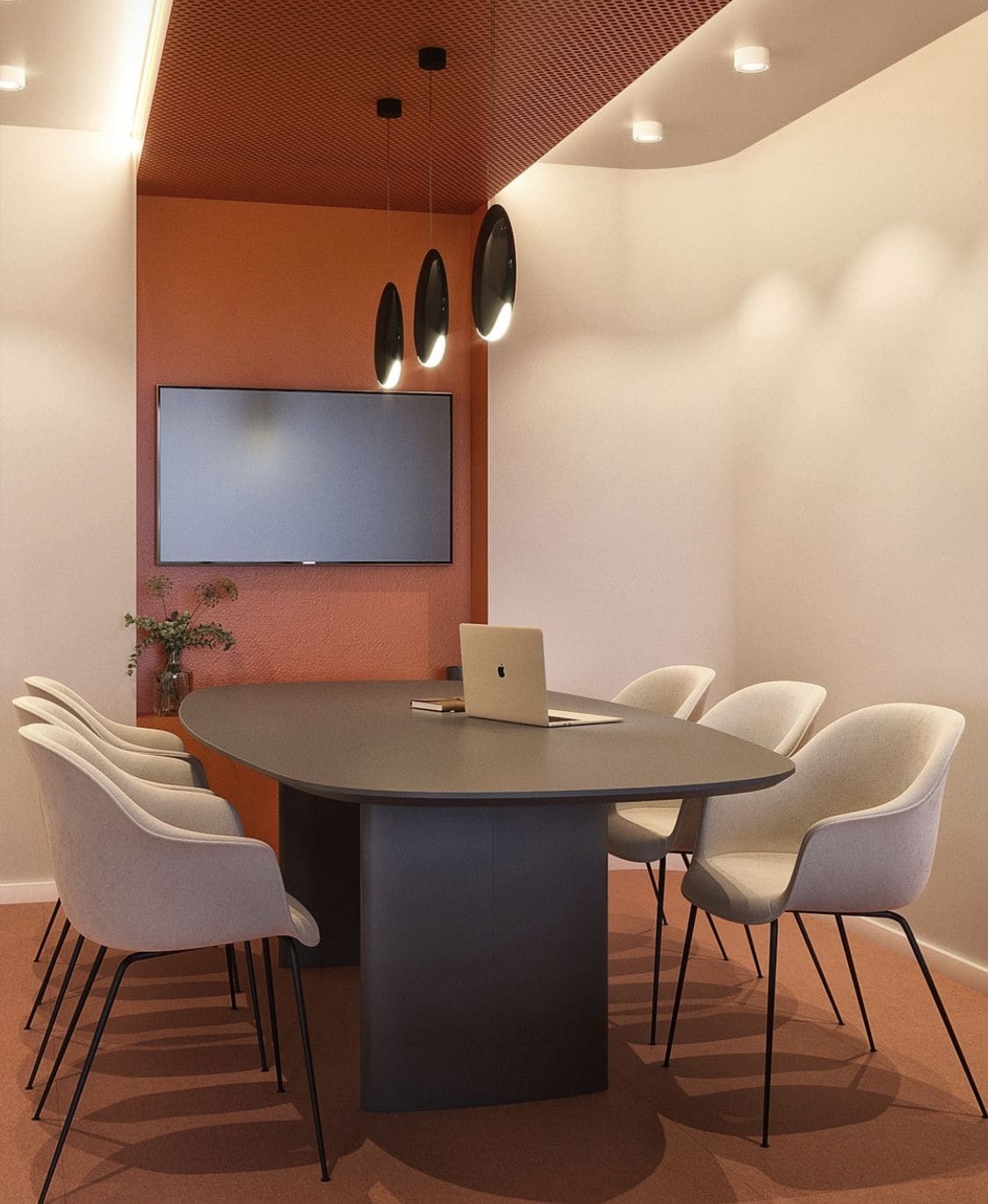 Meeting Room dengan Warna Aksen