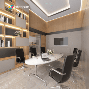 Ruang Rapat dengan Meja Oval atau Rounded