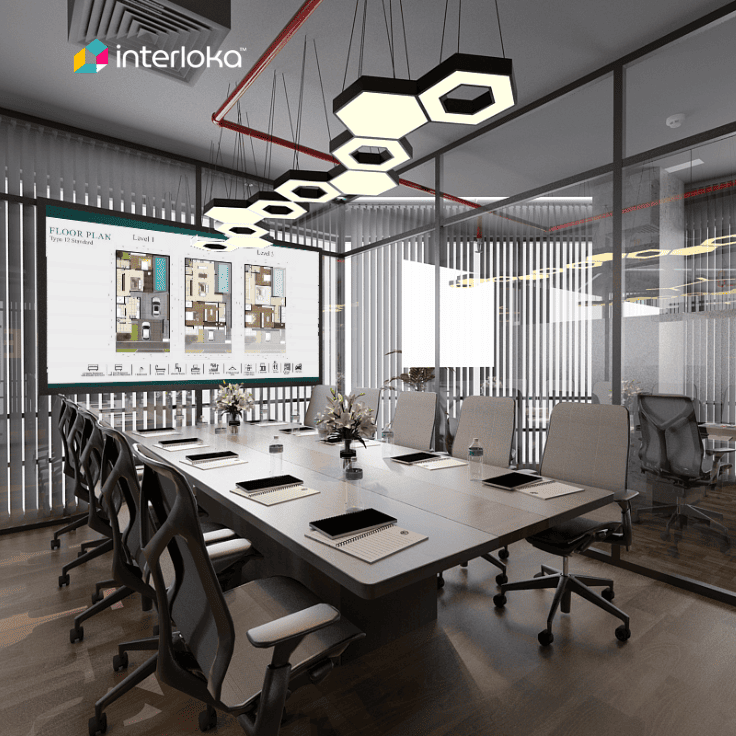 Ruang Rapat dengan Glass Partition