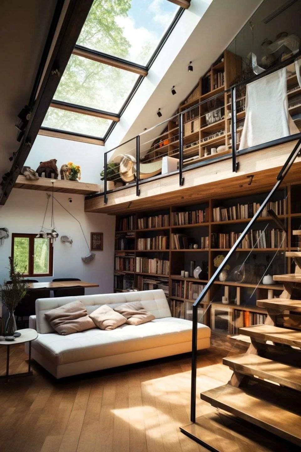 Mezzanine sebagai Perpustakaan Mini