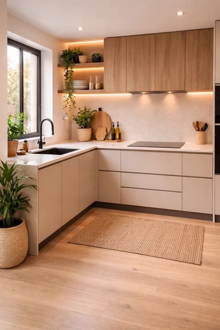 Beige dan Kayu untuk Luxury yang Natural