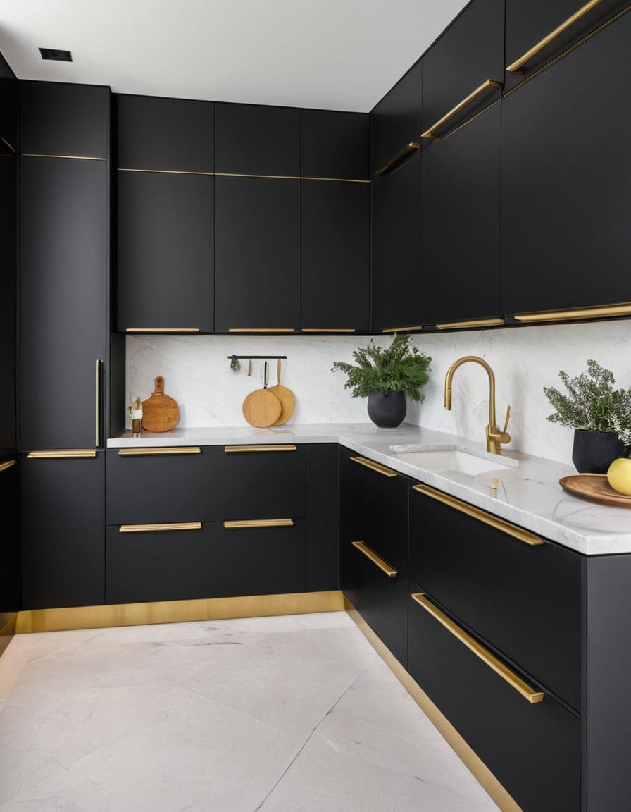 Hitam Elegan dengan Aksen Gold